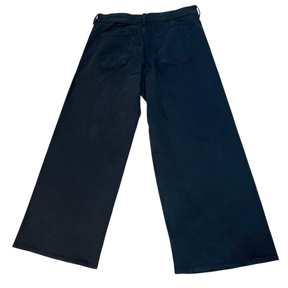 Universal Thread Sailor Wide Leg Jeans Size 14 Black Stretchy Preppy Classic - Picture 6 of 11